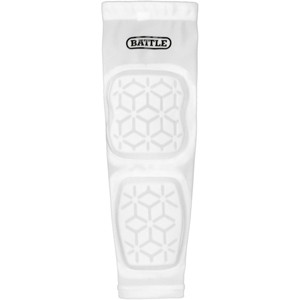 Battle Sports Adult Elbow & Forearm Padded Football Arm Sleeve - White - 1 of 1