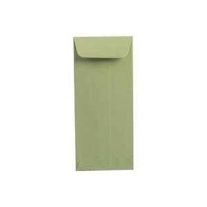 JAM Paper #10 Policy Envelope 4 1/8" x 9 1/2" Olive 100/Pack (125137469D) - 1 of 1