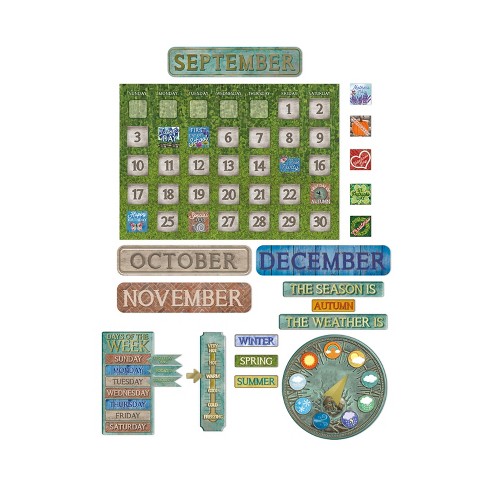 Eureka® Curiosity Garden Calendar Bulletin Board Set - image 1 of 3