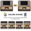 KTMBDW Mid Century Coffee Table with Storage, Accent Center Tables with Sliding PE Rattan Woven Door Panel,Suitable for Living Room,Apartment - 4 of 4
