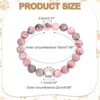 Unique Bargains Stone Paw Print Beaded Bracelet Set Dog Mom Memorial Comfortable Daily Wear Bracelets - 2 of 4