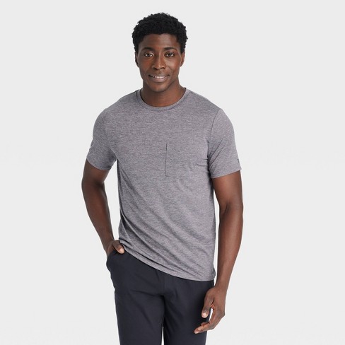 Men's Ventilated Pocket t-shirt - All In Motion™ Fitness Gray S : Target
