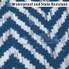 Washable Boho Geometric Rug for Living Room, Office, Bedroom, Low Pile Soft Non-Slip Floor Carpet Neutral - 3 of 4