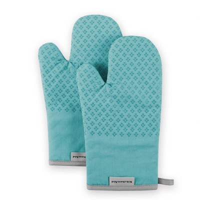 KitchenAid Asteroid Oven Mitt, Set of 2 - Aqua