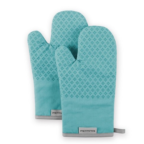New OXO Good Grips Set of 2 Oven Mitts Teal Green Turquoise Sea Glass