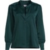 Lands' End Women's Satin Popover Shirt - 3 of 3