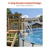 VEVOR Swimming Pool Ladder, 4-Step Double Handrails Stairs with Non-slip Heavy Duty Steps, Max Load Capacity 400 lbs, for 48-54 In Inground, Taupe - 3 of 4