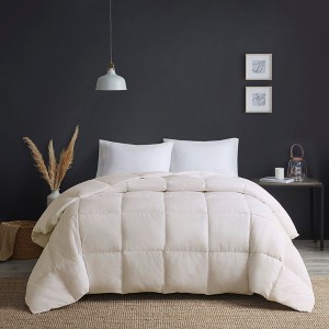 Down Comforter Heavy Warmth Oversized Box Quilted for Winter Down-Proof Microfiber with Goose Feather & Down Fill - 1 of 4