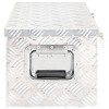 vidaXL Storage Box Silver 27.6"x12.2"x10.6" Aluminum - 3 of 4