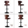 MOONMISS Bar Stools Set of 2 adjustable height and 360 Degree Swivel with Footrest for Bar, Kitchen, Dining Room - 3 of 4