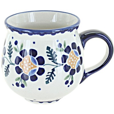 Blue Rose Polish Pottery K090  Manufaktura Bubble Mug