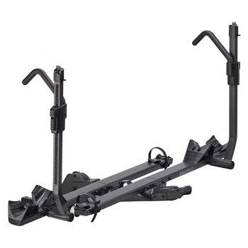 Yakima StageTwo 1.25 Inch Premium 4 Bike Tiered Adjustable Tray Hitch Bike Rack Accommodates 52 Inches Wheelbases with Remote Tilt Lever and SKS Locks
