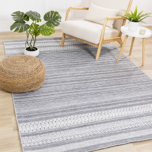 Rug Branch Contemporary Stripes Grey Indoor Area Rug - 1 of 4