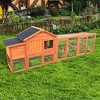 Gulches Large Wooden Chicken Coop with Green UV Roof and Nesting Box - 2 of 4