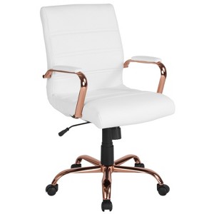 Merrick Lane Contemporary Mid-Back Home Office Chair with Padded Arms - 1 of 4