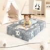Hooseng Toddler Couch, 3 in 1 Glow Modular Kids Play Couch Sofa, Toddler Fold Out Couch for Playroom, Convertible Play Foam Couch for Boys & Girls - 3 of 4