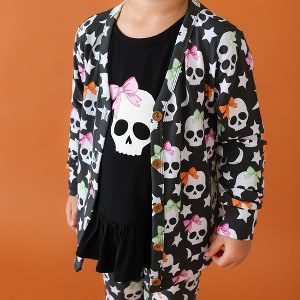 Kelly Skelly French Terry Button Cardigan - Posh Peanut - 1 of 3