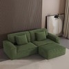 Whisen 106.3" Large Modular Sofa - Striped Fabric, Modern Style, Comfortable, Vacuum Compression, Full Sponge, High Rebound, Straight - 4 of 4