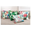 18"x18" Tropical Flamingo Print Throw Pillow - Saro Lifestyle - 2 of 3