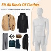 FDW Mannequin Adjustable Female/Male Full-Body Mannequin with Detachable & Metal Base Dress Model Mannequin Stand Realistic Ideal, White - 4 of 4