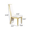 Modern Velvet Dining Chairs Set of 2, Upholstered Dining Chairs with Steel Legs for Kitchen or Dining Room – The Pop Home - 4 of 4