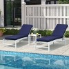 Crestlive Products Patio Outdoor Chaise Lounge Cushion Navy Blue 2 PC - 2 of 4