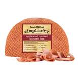 Boar’s Head Simplicity All Natural Applewood Smoked Uncured Ham - Deli Fresh Sliced - 3lbs - price per lb