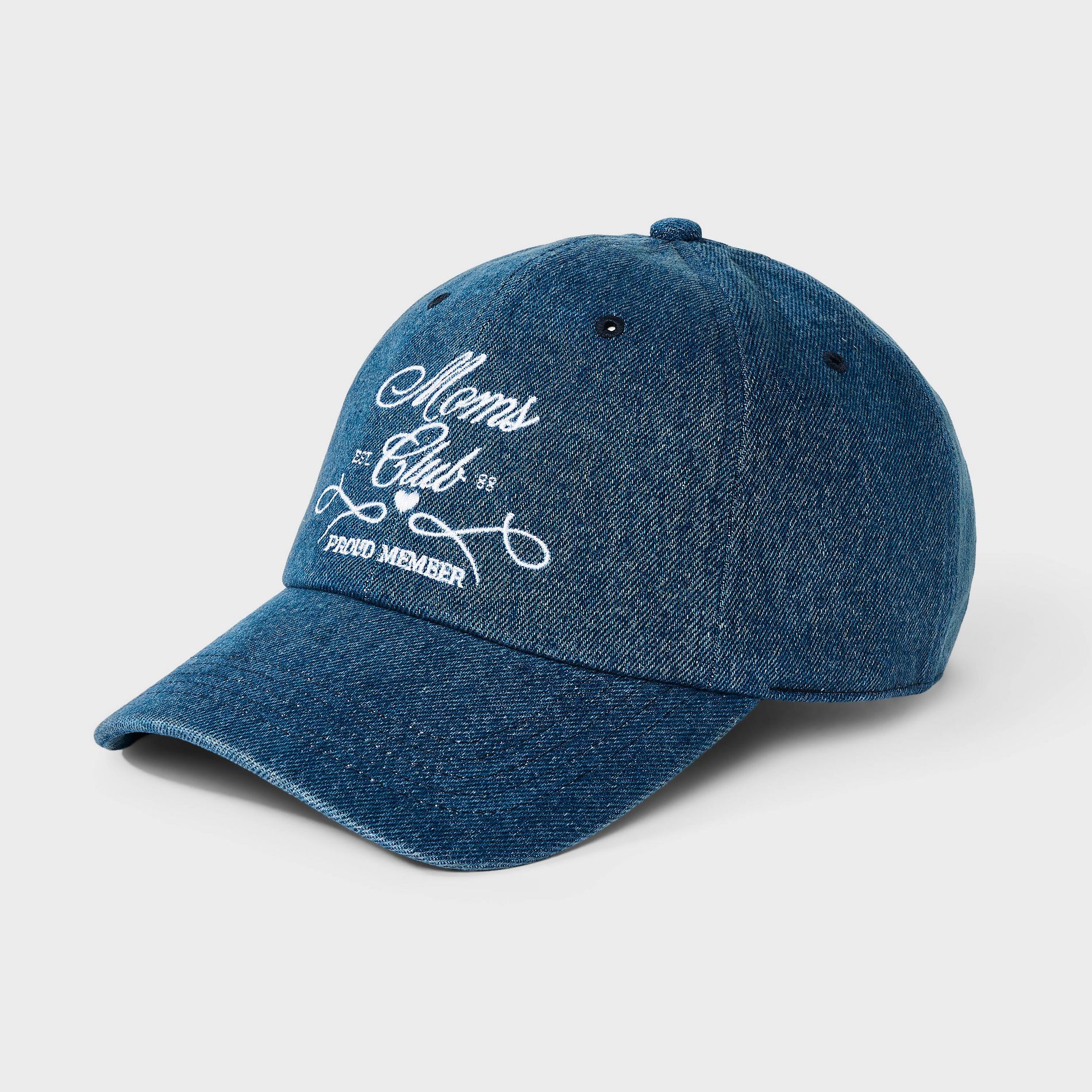 Mom's Club Baseball Hat - Universal Thread™ Denim Blue