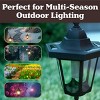 Hanging Solar Coach Lights- 26" Outdoor Lighting with Hanging Hooks for Garden, Path, Landscape, Patio, Driveway, Walkway- Set of 2 by Nature Spring - 4 of 4