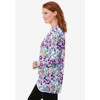 Woman Within Plus Size Perfect Printed Long-Sleeve Crewneck Tunic - 4 of 4