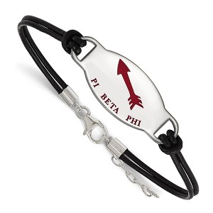 Black Bow Jewelry Sterling Silver Pi Beta Phi Greek Life Strand Bracelet 7 Inch - 1 of 2