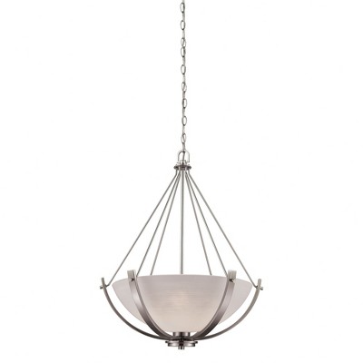 Thomas Lighting Casual Mission 3 - Light Chandelier in  Brushed Nickel