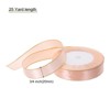 Unique Bargains Double Face Wide Satin Ribbon with Gold Edges for Wedding Bouquet - 2 of 4