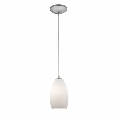 Access Lighting Champagne 1 - Light Pendant in  Brushed Steel