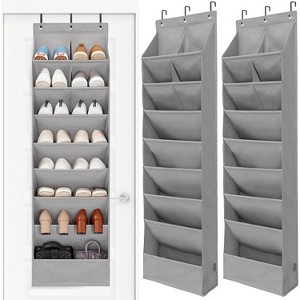 Heavy-Duty Over-The-Door Shoe Organizer with Deep Pockets - Large Capacity Hanging Rack for Dorms, Closets & Narrow Doors - 1 of 4