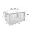Sevobal Patio Umbrellas Outdoor Patio Gazebo Canopy Tent With Ventilated Double Roof For Lawn, Garden, Backyard And Deck, Brown, 165"*120"*108" - 3 of 4