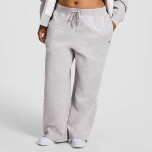 Champion Women's High-Rise Fleece Wide Leg Sweatpants - 1 of 4