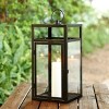 Fraleigh 20" Indoor/Outdoor Lantern - Black - PLT4074 - Safavieh - 3 of 3