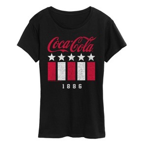 Women's - Coca-Cola - 1886 Stars Stripes Short Sleeve Graphic T-Shirt - 1 of 4