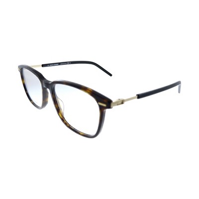 Dior CD TECHNICITYO9 086 Unisex Rectangle Eyeglasses Havana 52mm