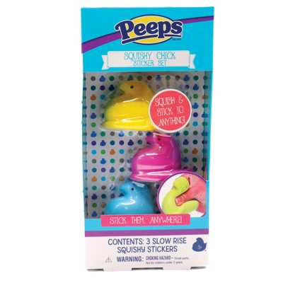 Peeps 3pc 3D Chick Sticker Set DIY Art Kits