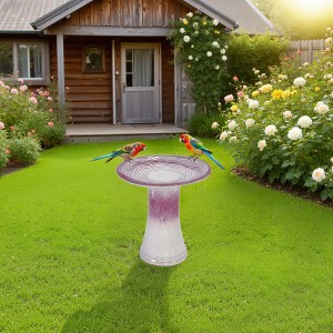 Wooakway 17" Dia Outdoor Indoor Ceramic Planter Pot Decorative Planter with Drainage Hole Patio Flower Pot - 1 of 4