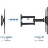 Mount-It! Full Motion TV Wall Mount | Swivel and Articulating Flat Screen TV Bracket for 26 - 55 in. | Arm Extension up to 17 in. | 77 Lbs. Capacity - 4 of 4