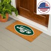 EvergreenNFLNew York Jets Logo Natural Coir 28 x 16 Inches Indoor Outdoor Doormat - 2 of 4