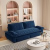 Lycvki 73.2" Queen Velvet 3-in-1 Convertible Sleeper Sofa Bed - 3 of 4