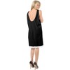 LA LEELA Women's Beachwear Swimsuit Coverups for Women Summer Swim Beach Dress Cover Ups for Swimwear Women Swimming Bathing Suit M-L Black,Solid - 2 of 4