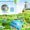 TITQWOP Whale-Shaped 4-in-1 Water Sprinkler&Baseball Toy for Kids–Rotating Sprinkler,Tee Ball Game&2 Water Blasters–Summer Backyard Fun for Boys&Girls - 2 of 4