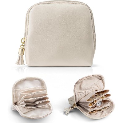 Small Travel Jewelry Case,Travel Gifts for Women,Jewelry Pouch Bags with Zipper,Jewelry Organizer Storage Bag