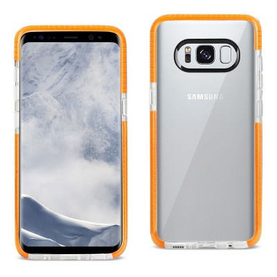 Reiko Samsung Galaxy S8 Edge /S8+/ S8 Plus Soft Transparent TPU Case in Clear Orange