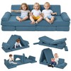 Yinvani 12 Pcs Kids Modular Couch, Toddlers Couch Child Sectional Sofa, Playroom Bedroom Furniture for Boys and Girls - 2 of 4